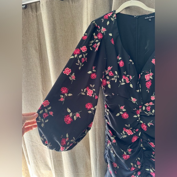 For Love And Lemons Black and Pink Floral Dress - Picture 5 of 8